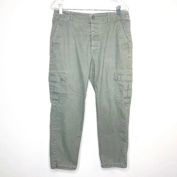 ASOS Design Army Olive Green Cargo Pants W32 L30 Utility Style Pockets Relaxed - Picture 1 of 11